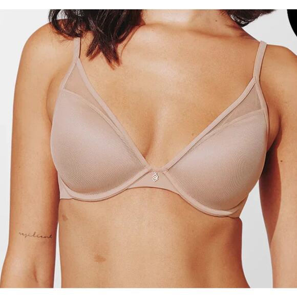 ThirdLove 24/7 Classic Cantour Plunge Size 40D - Picture 1 of 4